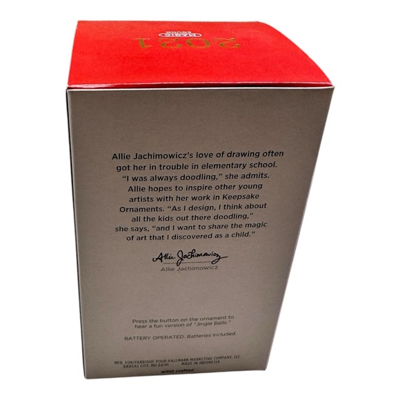 2021 Hallmark Magic Sound CRAPPY CHRISTMAS Tree Ornament Red White Poop NEW - Picture 4 of 5